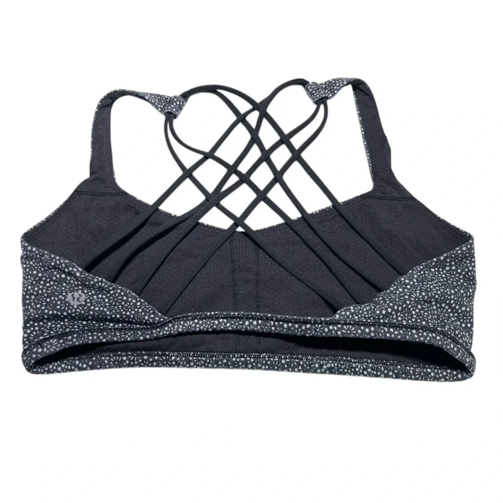 EUX Lululemon Athletica Black and White Sports Bra Size 10